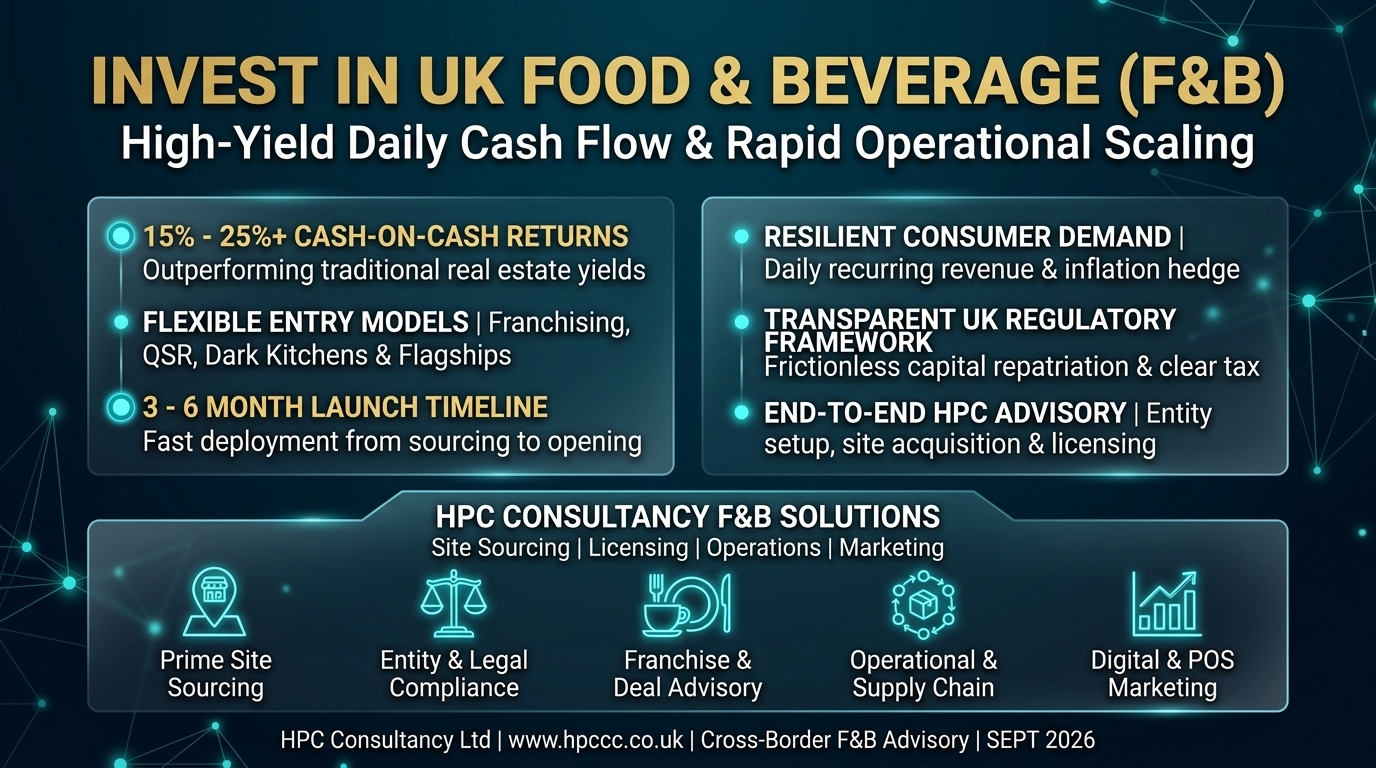 Why New Zealand Investors Must Consider the UK Food and Beverage Sector as Their Primary Entry Point